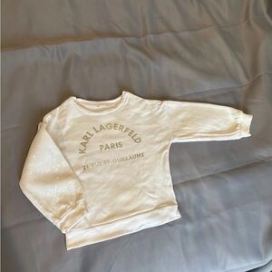Karl Lagerfeld Kids Off-White Sweatshirt